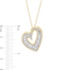 Thumbnail Image 2 of 1.00 CT. T.W. Certified Lab-Created Diamond Tilted Heart Pendant in 10K Gold (F/SI2)