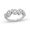 Thumbnail Image 0 of 1.00 CT. T.W. Pear-Shaped Multi-Diamond Tilted Five Stone Ring in 10K White Gold