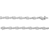 Thumbnail Image 2 of 1.00 CT. T.W. Diamond Marquise Link Bracelet in Sterling Silver