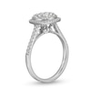 Thumbnail Image 2 of Celebration Canadian Ideal 1.00 CT. T.W. Certified Diamond Cushion Frame Engagement Ring in 14K White Gold (I/I1)