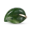 Thumbnail Image 2 of Jade Leaf Ring in 14K Gold - Size 7