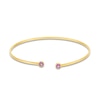 Thumbnail Image 1 of Bezel-Set Amethyst Open Bangle in 14K Gold