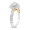 Thumbnail Image 1 of Enchanted Disney 0.95 CT. T.W. Diamond Engagement Ring in 14K Two Tone Gold - Size 7