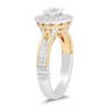 Enchanted Disney 1.23 CT. T.W. Diamond Scalloped Frame Engagement Ring in 14K Two Tone Gold - Size 7