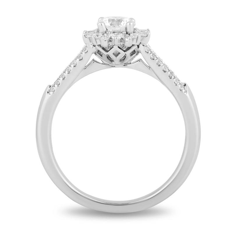 Enchanted Disney 0.69 CT. T.W. Diamond Engagement Ring in 14K White Gold - Size 7|Peoples Jewellers