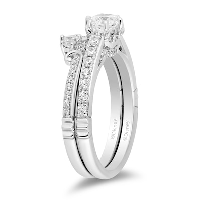 Enchanted Disney Majestic Princess 0.95 CT. T.W. Diamond Bridal Set in 14K White Gold