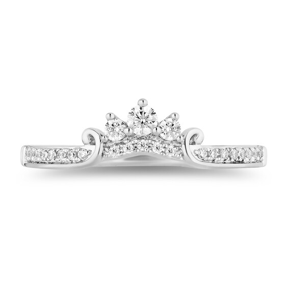 Enchanted Disney Majestic Princess 0.95 CT. T.W. Diamond Bridal Set in 14K White Gold