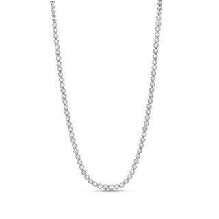 2.00 CT. T.W. Certified Diamond Eternity Necklace in 18K White Gold (I/SI2)