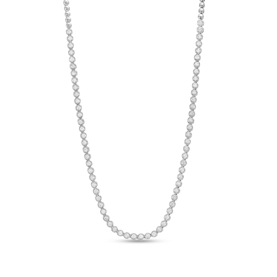 2.00 CT. T.W. Certified Diamond Eternity Necklace in 18K White Gold (I/SI2)