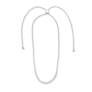 2.00 CT. T.W. Certified Diamond Bolo Necklace in 18K White Gold (I/SI2)