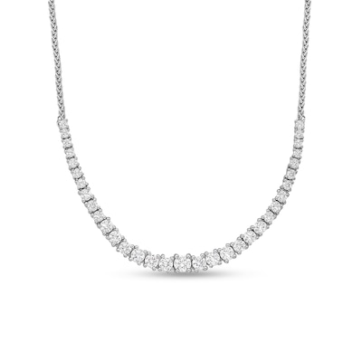 2.00 CT. T.W. Certified Diamond Bolo Necklace in 18K White Gold (I/SI2)