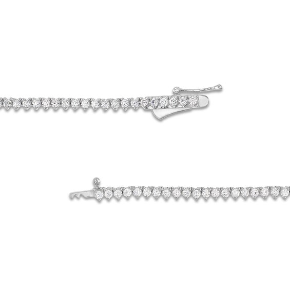 7.00 CT. T.W. Certified Diamond Tennis Necklace in 18K White Gold (I/SI2)