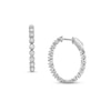 Thumbnail Image 1 of 2.00 CT. T.W. Certified Diamond Inside-Out Hoop Earrings in 18K White Gold (I/SI2)