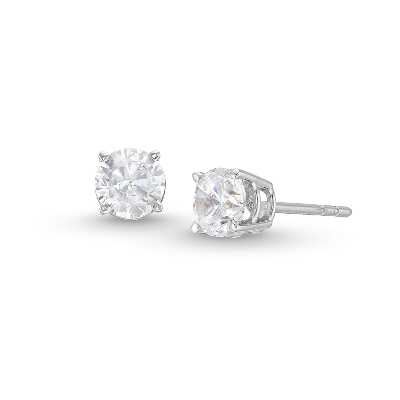 0.70 CT. T.W. Certified Lab-Created Diamond Solitaire Stud Earrings in ...