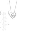 Thumbnail Image 2 of Unstoppable Love™ 0.10 CT. T.W. Diamond Heart Pendant and Drop Earrings Set in Sterling Silver