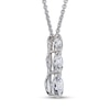 0.49 CT. T.W. Diamond Three Stone Pendant in 14K White Gold