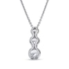 0.49 CT. T.W. Diamond Three Stone Pendant in 14K White Gold