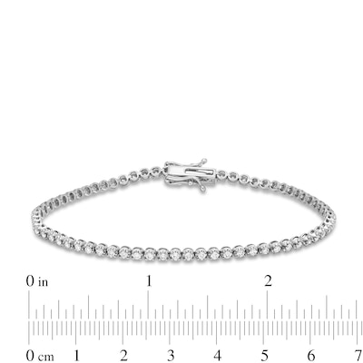 1.00 CT. T.W. Certified Lab-Created Diamond Tennis Bracelet in 10K White Gold (I/SI2)