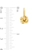 Thumbnail Image 2 of Love Knot Hoop Earrings in Hollow 10K Gold