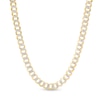 Thumbnail Image 0 of 4.7mm Diamond-Cut Curb Chain Necklace in Hollow 14K Gold - 24"