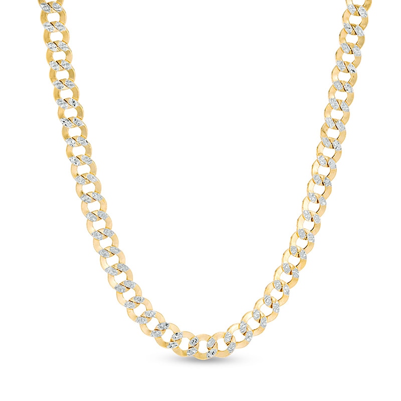 4.7mm Diamond-Cut Curb Chain Necklace in Hollow 14K Gold - 24"