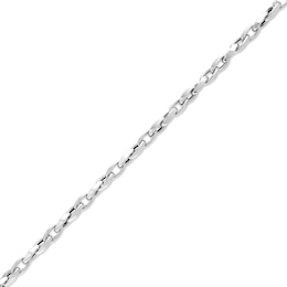 Italian Gold Twist Link Bracelet in Hollow 18K White Gold - 7.25&quot;