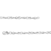 Thumbnail Image 2 of Italian Gold Twist Link Bracelet in Hollow 18K White Gold - 7.25"