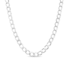Thumbnail Image 0 of 3.5mm Curb Chain Necklace in Hollow 10K White Gold - 20"
