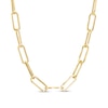 Thumbnail Image 0 of 5.5mm Paper Clip Chain Necklace in Hollow 10K Gold - 20"