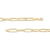 Thumbnail Image 1 of 5.5mm Paper Clip Chain Necklace in Hollow 10K Gold - 20"