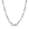 Thumbnail Image 0 of Italian Gold Twist Link Necklace in Hollow 18K White Gold - 16"