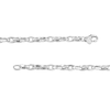 Thumbnail Image 2 of Italian Gold Twist Link Necklace in Hollow 18K White Gold - 16"