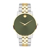 Thumbnail Image 0 of Men's Movado Museum® Classic Two-Tone PVD Watch with Green Dial (Model: 607849)