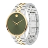 Thumbnail Image 1 of Men's Movado Museum® Classic Two-Tone PVD Watch with Green Dial (Model: 607849)