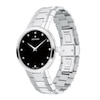 Thumbnail Image 1 of Men's Movado Faceto 0.04 CT. T.W. Diamond Watch with Black Dial (Model: 0607865)