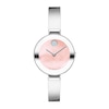 Thumbnail Image 0 of Ladies' Movado Bold® Crystal Accent Bangle Watch with Pink Mother-of Pearl Dial (Model: 3601178)