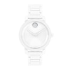 Thumbnail Image 0 of Ladies' Movado Bold® Evolution Crystal Accent White Ceramic Watch with Textured Tonal White Dial (Model: 3601233)