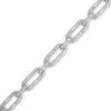 0.20 CT. T.W. Diamond Paper Clip Chain Bracelet in Sterling Silver