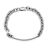 Thumbnail Image 1 of ID Plate Link Chain Bracelet in Stainless Steel - 8.25"