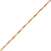 Thumbnail Image 1 of Diamond-Cut and Red Enamel Bead Bracelet in Hollow 18K Gold - 7.5&quot;