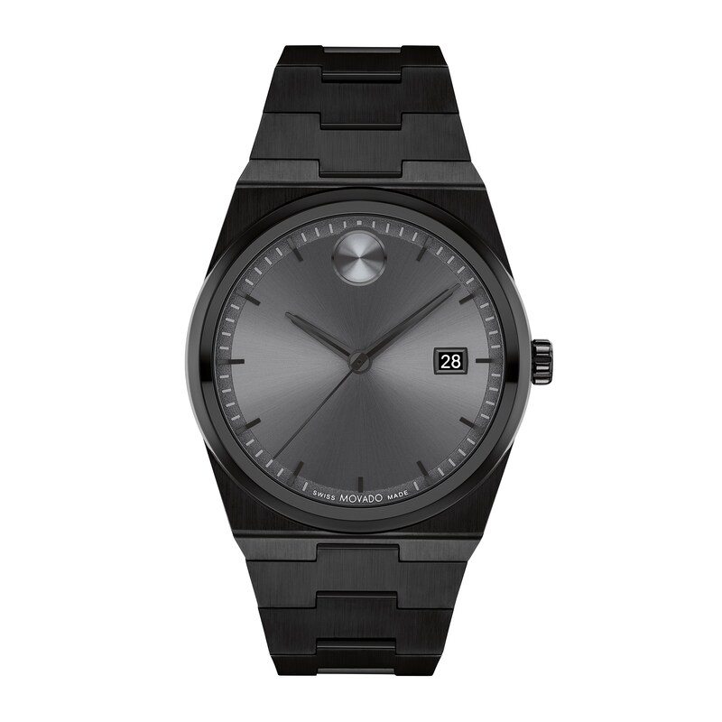 Men's' Movado Bold® Quest Black IP Watch with Grey Dial (Model: 3601224)|Peoples Jewellers