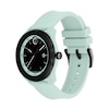 Men's Movado Bold TR90 Blue and Black IP Watch with Mint Blue Silicone Strap and Black Dial (Model: 3601208)