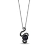 Thumbnail Image 0 of Enchanted Disney Villains Black Cultured Pearl and 0.145 CT. T.W. Black Diamond Pendant in Sterling Silver-19”