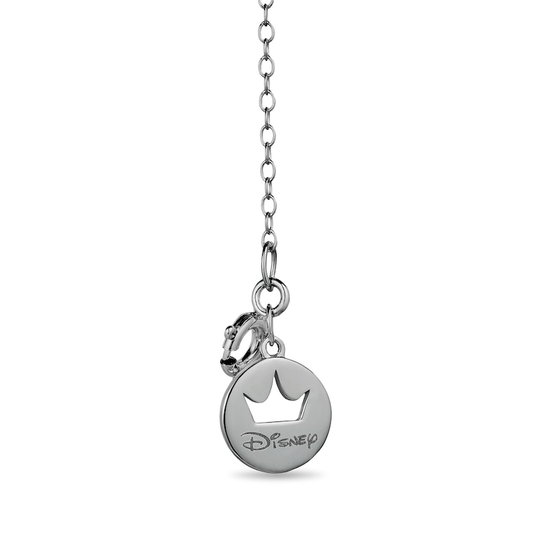 Enchanted Disney Villains Black Cultured Pearl and 0.145 CT. T.W. Black Diamond Pendant in Sterling Silver-19”|Peoples Jewellers
