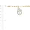 Thumbnail Image 2 of 13.8mm Paper Clip Chain Bracelet in Sterling Silver with 18K Gold Plate