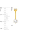 Thumbnail Image 1 of Cubic Zirconia Belly Button Ring in Solid 14K Gold - 14G 7/16"