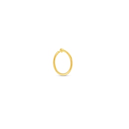 Polished Nose Ring in Solid 14K Gold - 20G 5/16&quot;