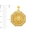 Thumbnail Image 1 of 0.45 CT. T.W. Certified Lab-Created Diamond Lion's Head Octagon Frame Necklace Charm in 10K Gold (F/SI2)