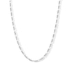 Thumbnail Image 1 of 2.3mm Diamond-Cut Figaro Chain Necklace in Solid Sterling Silver - 18”