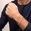 Thumbnail Image 2 of 6.5mm Diamond-Cut Curb Chain Bracelet in Solid Sterling Silver - 8.5”